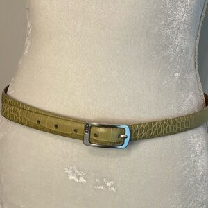 🥋 Lauren Ralph Lauren Women’s Belt. Reptile Embossed Italian Leather. 🥋